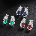 Fashion Forward S925 Sterling Lever Back Earrings Decorated In Exquisite Animal Print Design Great Shopping 4You