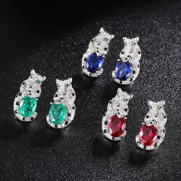 Fashion Forward S925 Sterling Lever Back Earrings Decorated In Exquisite Animal Print Design Great Shopping 4You