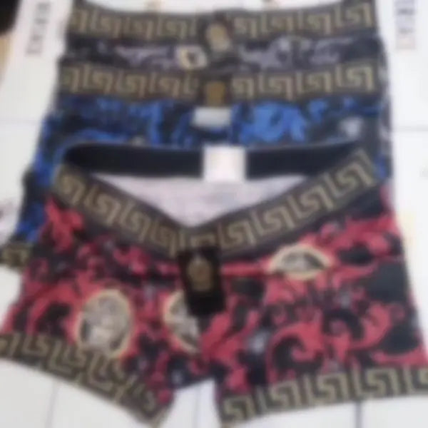 boxers for men Underwear Underpants Brand Clothing Shorts Sports Breathable Printed Boxers Briefs With Package 3 pieces/box Great Shopping 4You