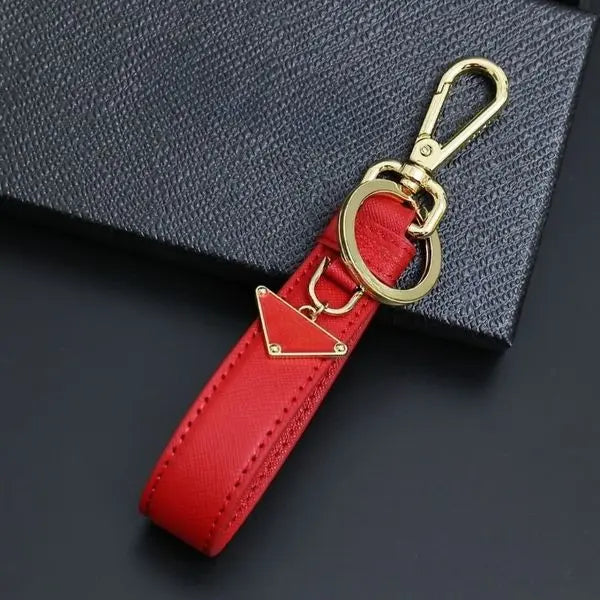 Top Quality Men's Keychain Genuine Leather Designer Key Ring for Couple Car Keychain Stainless Steel Classic Fashion Bag Charm Luxury Gift with Box Great Shopping 4You