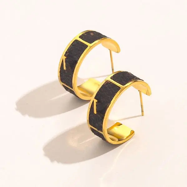 Luxury Brand Letters Designer Stud Earring Stainless Steel for Women 18K Gold Hoop Earrings Party Jewelry Accessories Great Shopping 4You