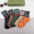 mens socks Wholesale cuiple Cotton fashion Letter Breathable Sports skateboard Sock Random color average fox in socks Great Shopping 4You