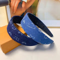 Classic Designer Leather Headbands Hair bands For Women Luxury Letter Wide Headband Head Wrap Gift Great Shopping 4You