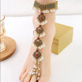 SexyJewelry Elegant Unisex Round Anklet: Distinctive Tribal-Inspired Charm for Your Feet Trendy Single Piece Beaded Anklets Timeless Boho Chic Accessory Great Shopping 4You