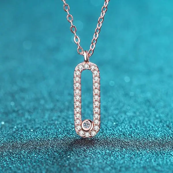 925 Sterling Silver Oval Moissanite Pendant Necklace for Women Minimalist European Style Affordable Luxury Jewelry Factory Direct Sale Great Shopping 4You