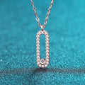 925 Sterling Silver Oval Moissanite Pendant Necklace for Women Minimalist European Style Affordable Luxury Jewelry Factory Direct Sale Great Shopping 4You