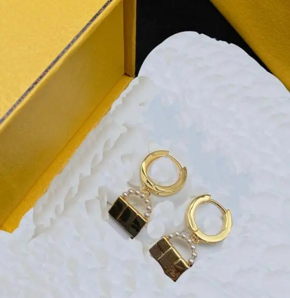Earrings Fashion Gold Earring Design-Earring Women's-Earrings Designer Ear Studs luxury temperament high-grade T219 Great Shopping 4You