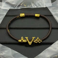 Elegant Leather Bracelet Designer Fashion Letter Charm Bracelet Wedding Jewelry Box Party Gift Bangles Jewelry for Women Great Shopping 4You