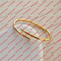 Classic Gold Bracelet Womens Fashion Jewelry Designer Nails Bracelets High Quality With Box Popular Jewelrys Ladies Luxury Celebrity Bracelets Size 17,19CM Great Shopping 4You