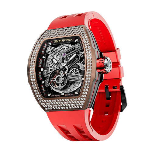 Atomic-TB8218 Standard Edition（Women） - Zirconia Diamond-Red Tsarbomba Watch