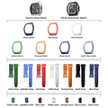 Atomic-TB8218 Set(7-in-2) - Black & White / FluoroRubber TSAR BOMBA Watch