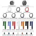 Atomic-TB8218 Set(7-in-2) - Black & White / Carbon Fiber TSAR BOMBA Watch