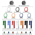 Atomic-TB8218 Set(7-in-2) - Silver & Black / Carbon Fiber & FluoroRubber TSAR BOMBA Watch