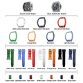 Atomic-TB8218 Set(7-in-2) - Silver & Blue / Carbon Fiber & FluoroRubber TSAR BOMBA Watch
