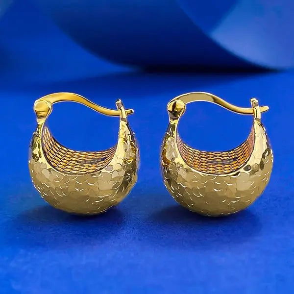 S925 Sterling Silver Hammered Finish Ball Earrings, Elegant and Modern Design, Perfect for Daily Wear and Special Occasions Great Shopping 4You