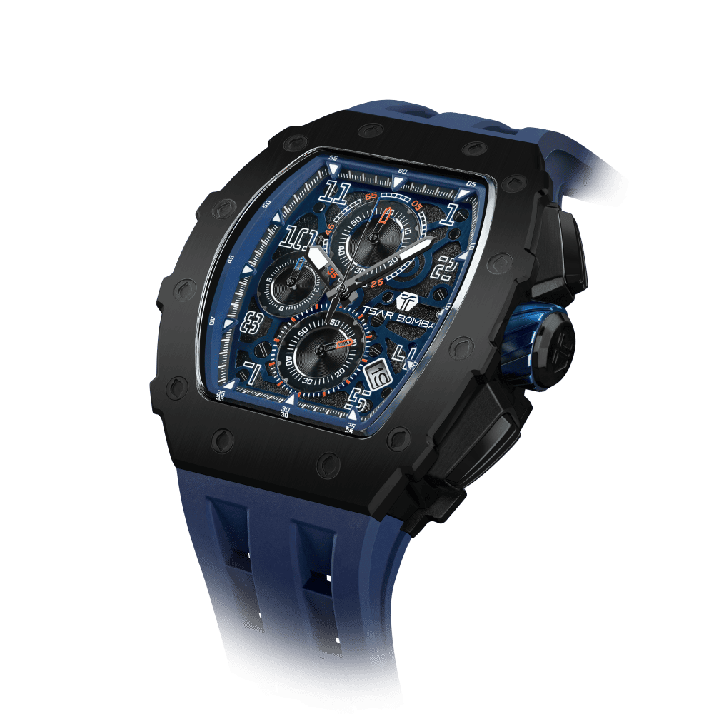 Elemental-Quartz Watch TB8204Q - Black Blue TSAR BOMBA Watch
