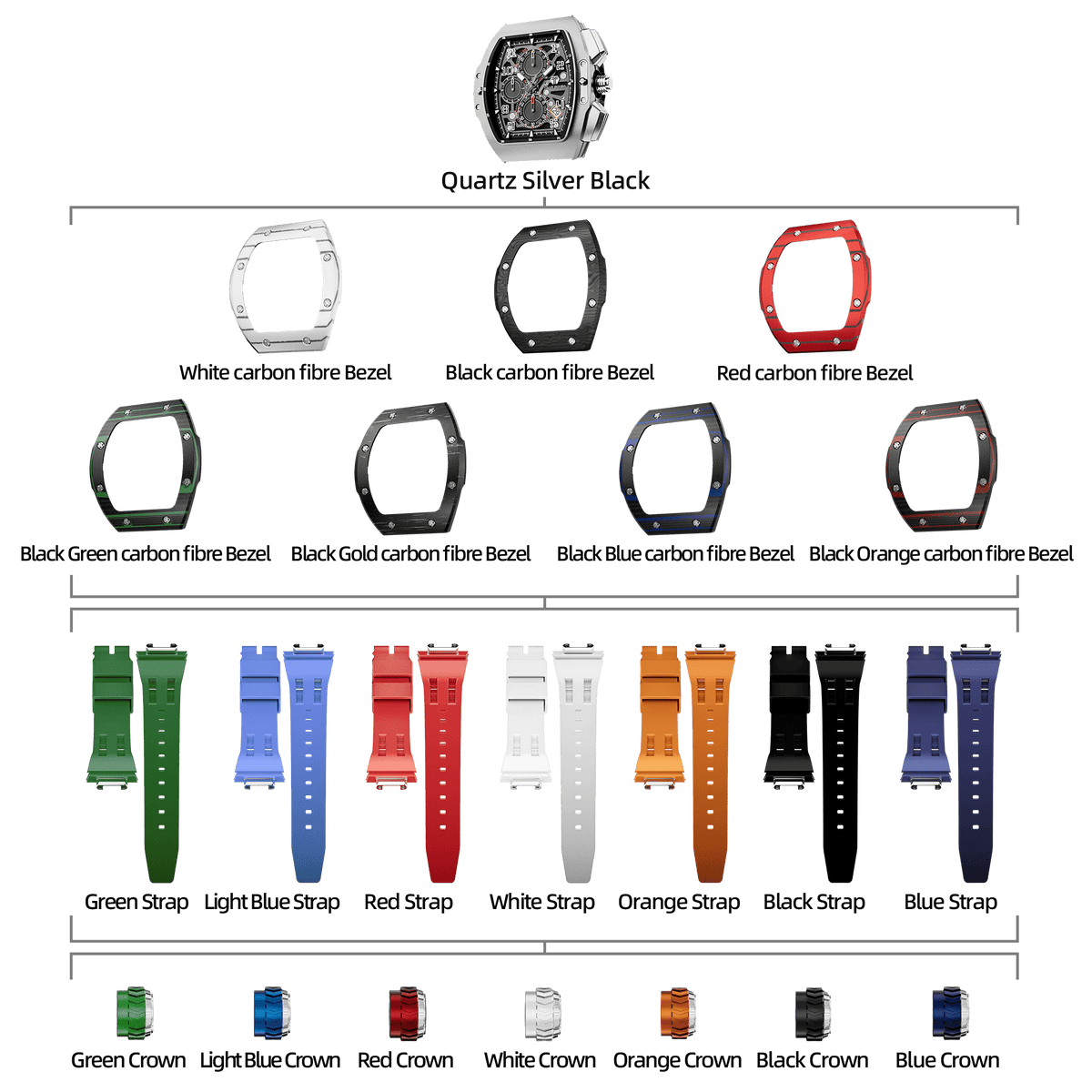 Atomic-TB8214 Set(7-in-1) - Carbon Fiber