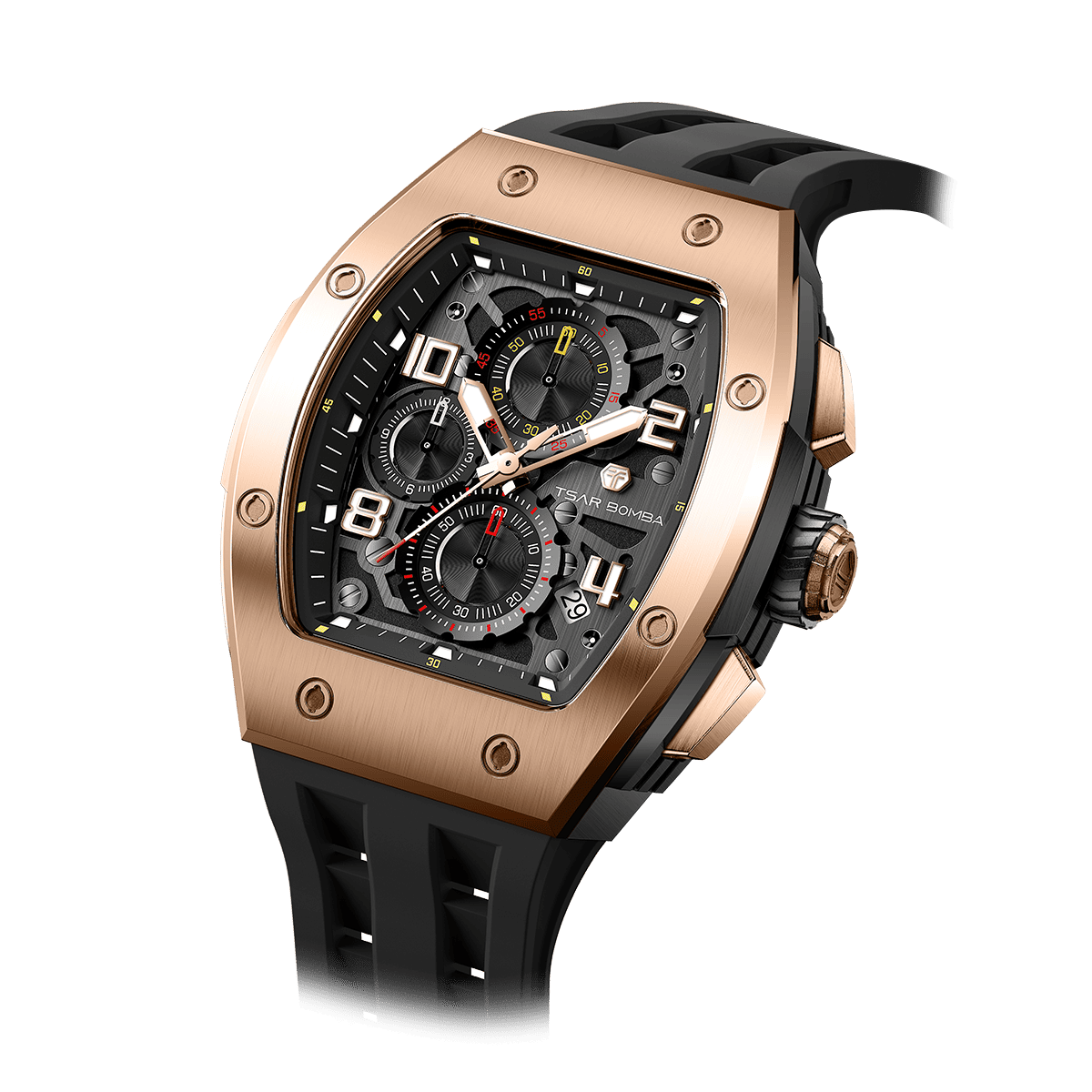 Elemental-TB8224Q - Golden Black Tsarbomba Watch