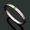 Wholesale bracelet Snap Bangle titanium alloy Bracelet Classic Stainless Steel Designer Jewelry Gold Sier Rose Wristband Gift Great Shopping 4You