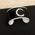 Designer Bracelet with Acrylic Copper Bangle Designer Crystal Letter Bracelets Jewelry Wristband Cuff for Women Trendy Gift Stylish Accessories High Quality Great Shopping 4You