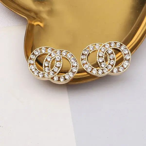 Simple Stud Clip Chain Geometric Famous Women Tassel Crystal Rhie Pearl Earring Wedding Party Jewerlry Gifts Great Shopping 4You