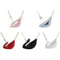 Pendant Necklaces designer necklace High version does not fade Beating heart Swan Necklace 14K Gold INS Style Necklace emotional Gift Jewelry luxury necklace Great Shopping 4You