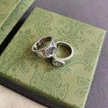 Exquisite Trendy Sier Wedding Band Rings Classic Designer letter Ring Bague Bijoux for Men Women Party Lovers Gift High Quality Engagement Jewelry Great Shopping 4You