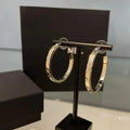 Classic Stud Earrings Women Hoop Earrings with Diamonds Casual and Formal Wear Luxury Brand Earrings 18k Gold Plated Earrings High-quality with Logo Great Shopping 4You