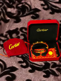 Gold Cartier Bracelet With Letter of authenticity box and gift bag. Great Shopping 4You