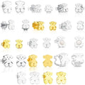 2024 New Fashion Casual Style Original Sier Female Animal Bear Simple Design Earrings Great Shopping 4You