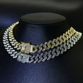 Men's Cuban Link Bracelet Iced Out Hip Hop Chain with Sparkling CZ Stones in Gold & Silver Color for Stylish Streetwear Accessories Great Shopping 4You