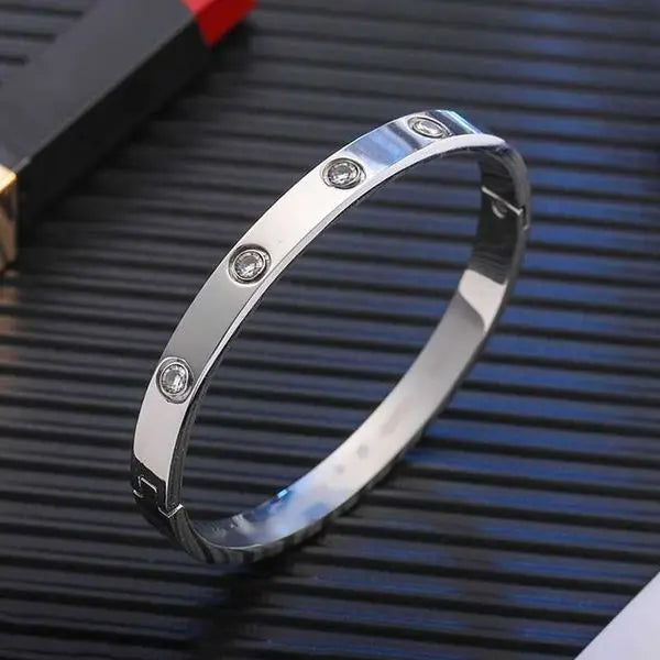 Bracelet Designer Fashion Charm Jewelry Luxury Ten Diamond Titanium Bracelet ins 18k Gold Diamond Colorless Women's Bracelet Christmas gift jewelry Great Shopping 4You