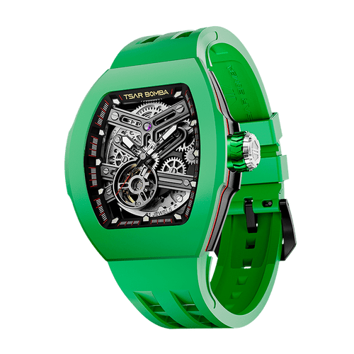 Atomic-TB8218 Standard Edition（Women） - Fluororubber-Green Tsarbomba Watch