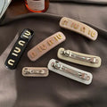 Women Fashion Hair Clips Barrettes Designer Alloy Letter Hair Design Hair Clips Hair Pins Designer Brand Hair Barrettes jewelry accessories Great Shopping 4You