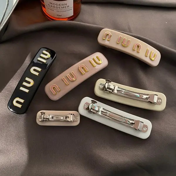 Women Fashion Hair Clips Barrettes Designer Alloy Letter Hair Design Hair Clips Hair Pins Designer Brand Hair Barrettes jewelry accessories Great Shopping 4You