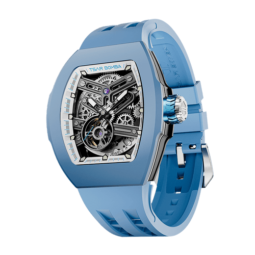 Atomic-TB8218 Standard Edition（Women） - Fluororubber-Light Blue Tsarbomba Watch