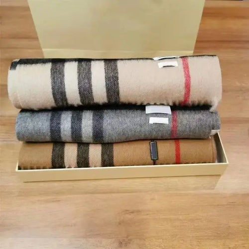 100% Echarpe scarf Winter designers Cashmere Designer Scarf High-grade Soft Thick Fashion Mens Womens Scarves Neutral Classic Large Plaid Cap Great Shopping 4You