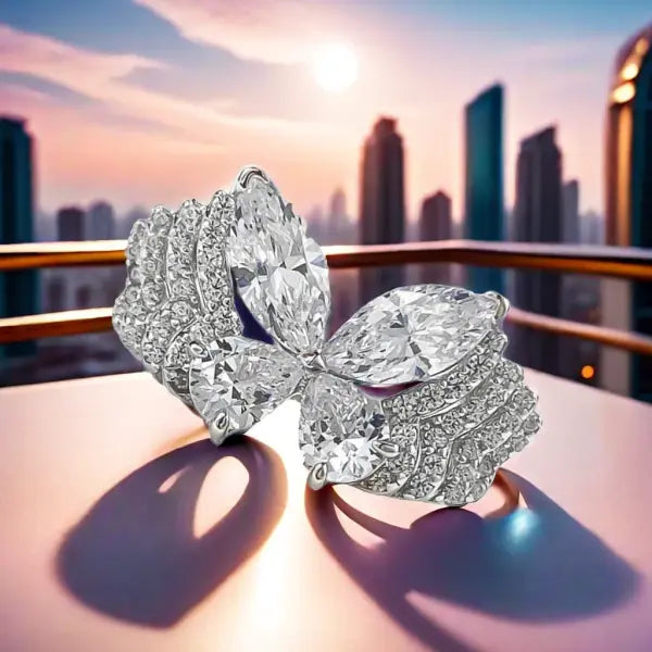 S925 sterling silver butterfly flying Beautiful ring bestseller in Europe and America unique fashionable beautiful and elegant animal jewelry ring Great Shopping 4You