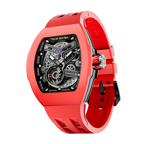 Atomic-TB8218 Standard Edition（Women） - Fluororubber-Red Tsarbomba Watch