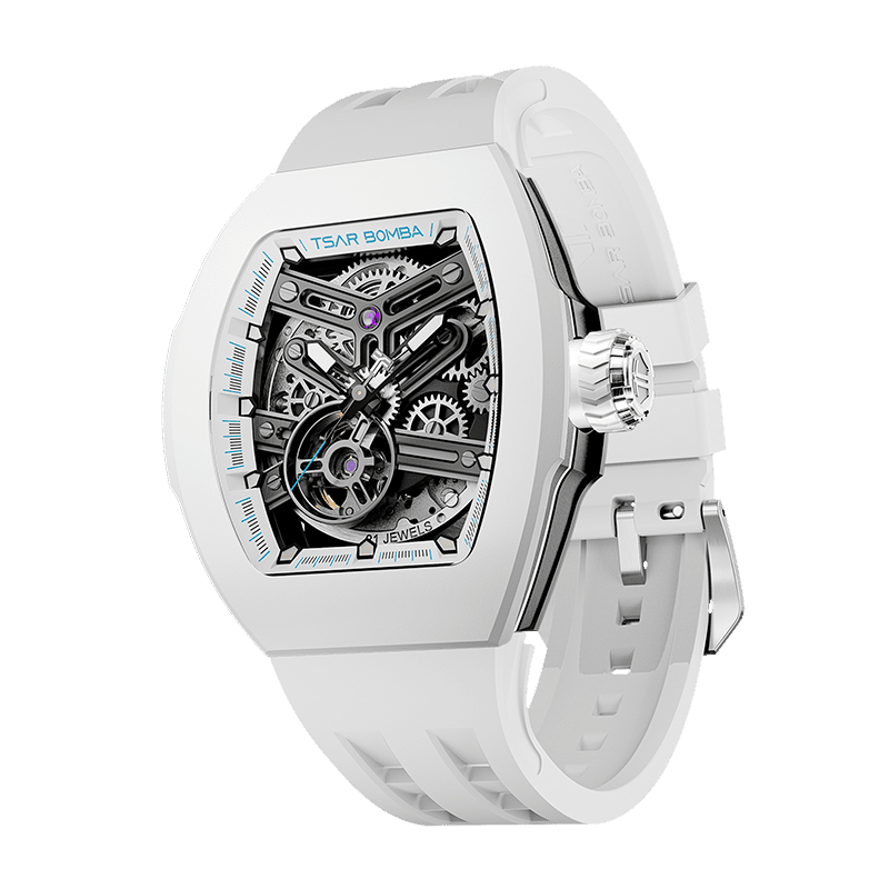Atomic-TB8218 Standard Edition（Women） - Fluororubber-White 1 Tsarbomba Watch