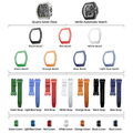 Atomic-Interchangeable Automatic Watch Combo (7-in-1)（IT） - Black White / Two Head-FluoroRubber Bezel TSAR BOMBA Watch