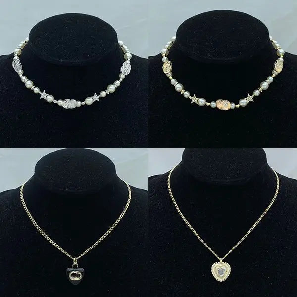 Designer Necklace Women Pendant Pearl Crystal Luxury Necklaces Chain Wedding Jewelry Party Gift Great Shopping 4You
