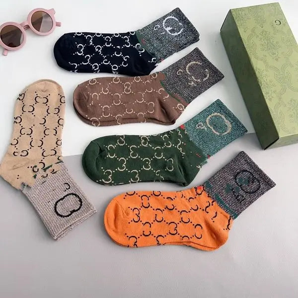 designer Luxury Mens stockings Designer womens Socks Luxe Sports long Sock antibacterial deodorant Colorful Pure Cotton Man senior Retro sweat-absorbent knee Great Shopping 4You