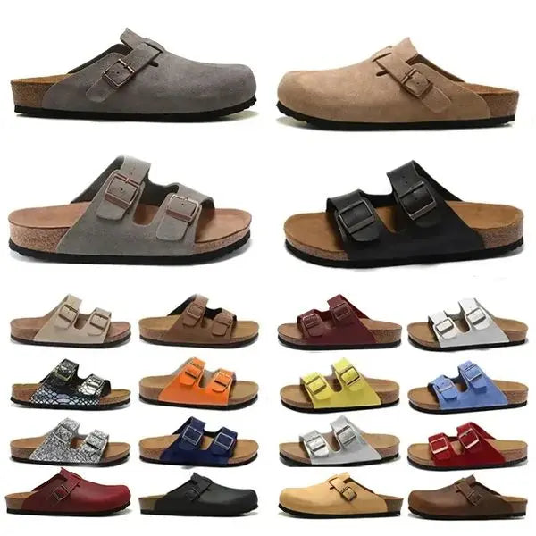 Designer Slippers Sandals Fashion Summer Leather Suede Slide Beach Shoes Great Shopping 4You