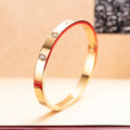 Timeless Clasp Bangle Bracelet in 18K Gold Plated Stainless Steel Slim and Standard Versions Available in Size 17 and 19 Elegant Unisex Design Great Shopping 4You