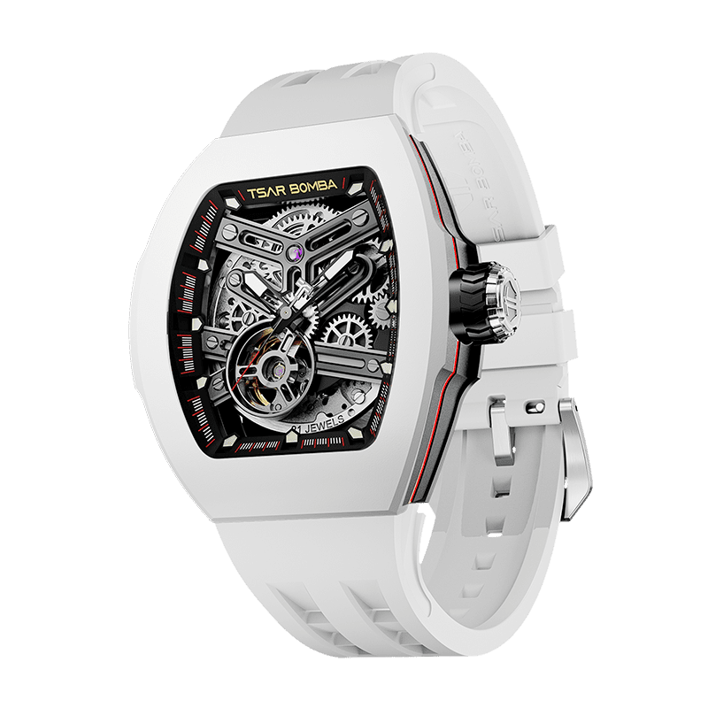 Atomic-TB8218 Standard Edition（Women） - Fluororubber-White 2 Tsarbomba Watch