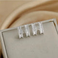 Designer Earrings Luxury Stud Letter Crystal Rhinestone Classic Earrings S925 Silver Women Wedding Party Jewerlry Elegant Earrings Accessories Jewelry Gift Great Shopping 4You