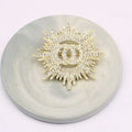 Letters Pins Brooch Luxury Design Women Small Sweet Wind Brooches Pearl Suit Pin Jewelry Clothing Decoration High-Quality Accessories Great Shopping 4You