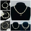 Designer Crystal Necklace Bracelet Copper Necklace Fashion Women Pearl Chains Choker Chain Wedding Gifts Jewelry Great Shopping 4You