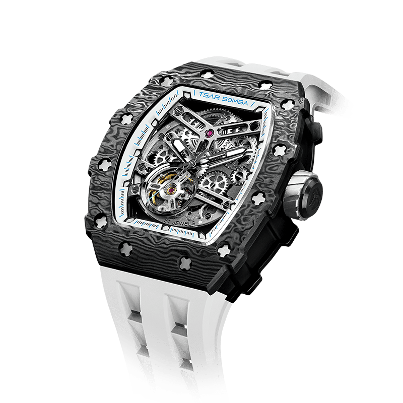 Elemental-TB8208CF（Ship from US） - Elegant White Tsarbomba Watch